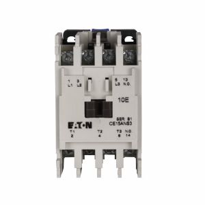 EATON CE15ANS3AB IEC Contactor, 7A, 110-120 Vac, 50-60 Hz, 1No, 7A, Frame A, 45Mm, 50-60 Hz, 0.25 Hp | BJ8GPL