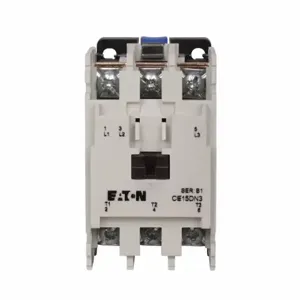 EATON CE15EN2BB IEC Contactor, 25A, 220-240 Vac, 50-60 Hz, 25A, Frame E, 50-60 Hz, 3 Hp | BJ8GUX