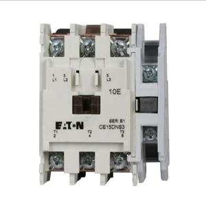 EATON CE15DNS3AB IEC Contactor, 18A, 110-120 Vac, 50-60 Hz, 1No, 18A, Frame D, 55 Mm, 50-60 Hz, 1 Hp | BJ8GUN