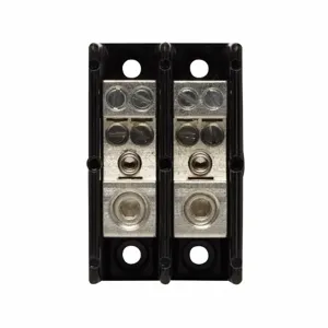 EATON CH16200-2 Power Distribution Terminal Block, 600 V, 115 A, 2 Poles, 14 to 2 AWG, 8 AWG Wire | BJ8HLW