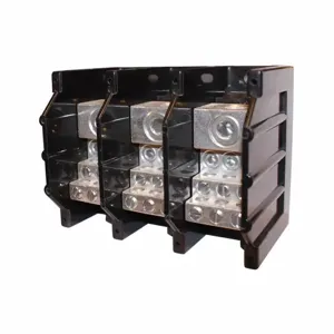 EATON CH16200-3 Power Distribution Terminal Block, 600 VAC, 115 A, 3 Poles, 14 to 2 AWG | BJ8HMB