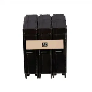 EATON CH3080 Thermal Magnetic Circuit Breaker, Type St And ard Circuit Breaker, 80 A | BJ8HXU