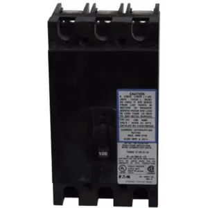 EATON CHH3100H4X Bolt On Circuit Breaker Chh 100 Amp 240vac 3p 42kaic@240v | AG8MMQ