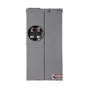 EATON CMBE24L200BTS Meter Breaker Euserc, Type Ch, Main Lug, 200A, 120/240V, Ring, 2 Spaces, 4 Circuits | BH9YVL