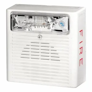 EATON CN125709 Horn Strobe, 24V DC, 99 dB, Indoor/Outdoor, Ceiling, 6 x 6 Inch Size, Clear | CJ2LLY 45YU21