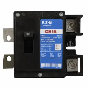 EATON CSH2125N Type Csh Main Circuit Breaker, Main Circuit Breaker, 125 A, 35 Kaic | BJ2AXH