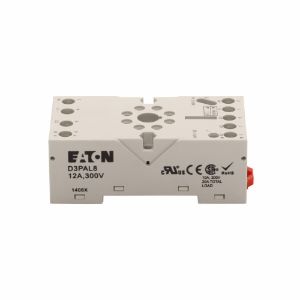 EATON D3PAL8 D3 Socket, Used With D3Pr2 And D3Pf2 Relays, Module Size A, 300V Nominal Voltage | BJ2CUT