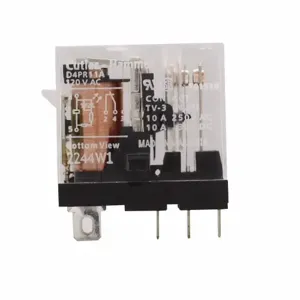 EATON D4PR11P D4 General Purpose Plug-In Relay, Qty: 50, 6V Coil, Spdt Contact Configuration | BJ2CVZ