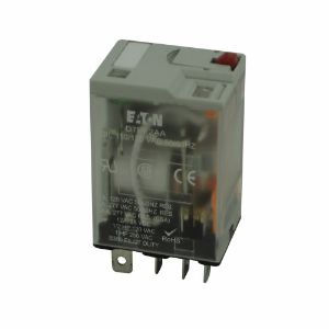 EATON D7PF2AA D7 General Purpose Plug-In Relay, Full Featured Cover, 120V Coil | BJ2DAD