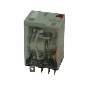 EATON D7PF2AA1 D7 General Purpose Plug-In Relay, Full Featured Cover, 110/125 Vdc Coil, 11 | BJ2DAN