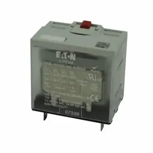 EATON D7PF4AA D7 General Purpose Plug-In Relay, Full Featured Cover, 120V Coil | BJ2DAU