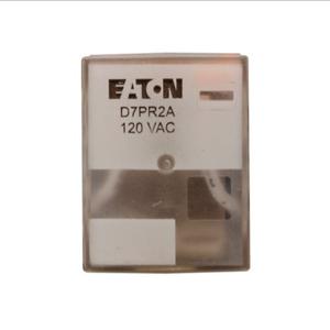 EATON D7PR4A General Purpose Plug-In Relay, D7Pr, St And ard Relay, Test Button, 120 Vac, 4Pdt, 2 | BJ2DBG