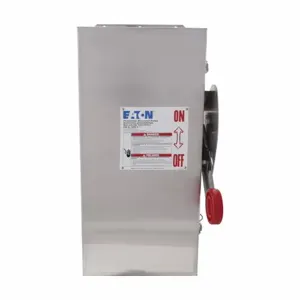 EATON DCG3062FXM Heavy-Duty Dc Disconnect, 60A, Solar, Grade 316 Stainless Steel, Fusible, Grounded | BJ2EUF