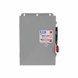 EATON DCG6062FPM Heavy-Duty Dc Disconnect, 60A, Solar, Painted Steel, Fusible, Grounded, In/Out #2-#14 Awg | BJ2EXD