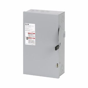 EATON DG222UGB General Duty Non-Fusible Safety Switch, Single-Throw, 60 A, Nema 1, Indoor, Painted Steel | BJ2GDF