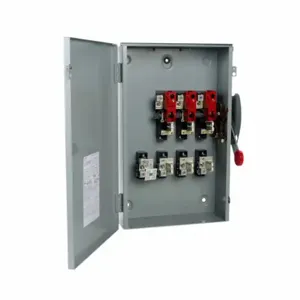 EATON DG324NRK-CSA General Duty Cartridge Fuse Safety Switch, 200 A, Painted Galvanized Steel, Class H Fuses | BJ2GGC