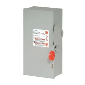 EATON DH361UGK-RS Custom Single-Throw Non-Fused Safety Switch, Single-Throw, 30 A, Nema 1, Painted Steel | BJ2JCT