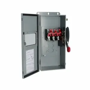 EATON DH363FDKW-USS6 Custom Single-Throw Fused Safety Switch, Enhanced Visible Blades, Upper Viewing Window | BJ2JJT