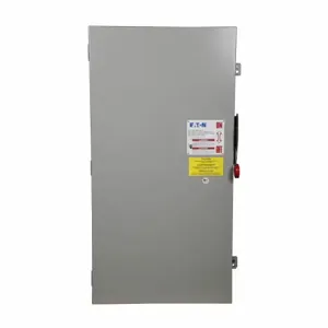 EATON DH225NGK Heavy Duty Single-Throw Fused Safety Switch, Enhanced Visible Blade, 400 A, Nema 1 | BJ2GQA