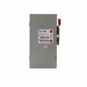 EATON DH261UGKV Enhanced Visible Blade Single-Throw Non-Fused Safety Switch, Single-Throw, 30 A, Nema 1 | BJ2GVU