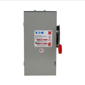 EATON DH361FRK-CSA Heavy Duty Single-Throw Fused Safety Switch, 30 A, Nema 3R, Painted Galvanized Steel | BJ2HZY