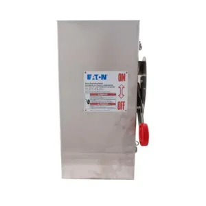 EATON DH321NWKX Heavy Duty Single-Throw Fused Safety Switch, Corrosion Resistant, 30 A, Nema 4X | BJ2HHT