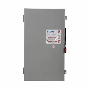 EATON DH324NGKV Heavy Duty Single-Throw Fused Safety Switch, Enhanced Visible Blade, 200 A, Nema 1 | BJ2HPD