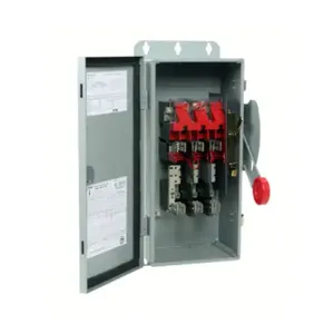 EATON DH361FDKCB Single Heavy Duty Safety Switch, 600 VAC, 30 A, 3 Poles | BJ2HYY