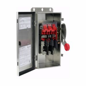 EATON DH361NWK316 Hochleistungs-Sicherheitsschalter mit Sicherung, korrosionsbeständig, 30 A, Nema 4X | BJ2JBV