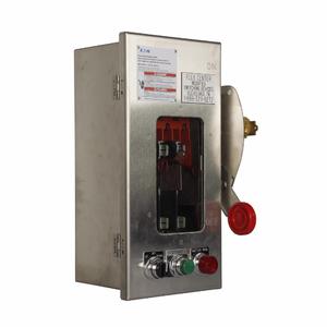EATON DH361NWKWCB Cube Fusible Low Voltage Heavy Duty Safety Switch With Neutral, Viewing Window, 600 VAC | BJ2JBQ