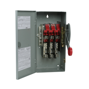 EATON DH362NGKCB Single Heavy Duty Safety Switch, 600 VAC, 60 A, 3 Poles | BJ2JFT