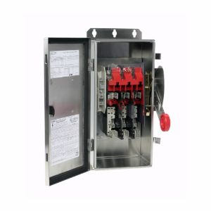 EATON DH362NWKV Heavy Duty Single-Throw Fused Safety Switch, Corrosion Resistant, Enhanced Visible Blades | BJ2JGK