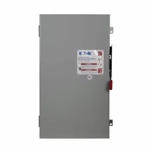 EATON DH364NGK Heavy Duty Single-Throw Fused Safety Switch, 200 A, Nema 1, Painted Steel, Class H | BJ2JRP