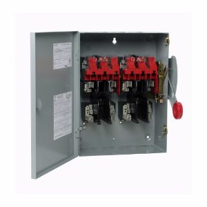 EATON DH461FGK Heavy Duty Single-Throw Fused Safety Switch, 30 A, Nema 1, Painted Steel, Class H | BJ2KPB