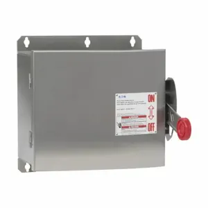 EATON DH463UWKV Enhanced Visible Blade Single-Throw Non-Fused Safety Switch, Single-Throw, 100A | BJ2KRT