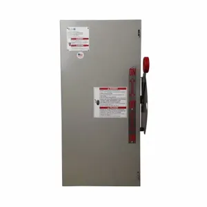 EATON DT221UGK Heavy Duty Double-Throw Non-Fused Safety Switch, 30 A, Nema 1, Painted Steel, Non-Fusible | BJ2MWA