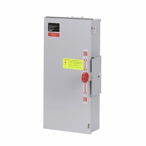 EATON DT223URK-NPS General Duty Double-Throw Safety Switch, 100 A, Compact Design, Includes Neutral, Nema 3R | BJ2MXN