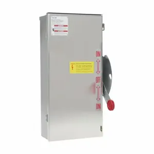 EATON DT321FWK316 Custom Double-Throw Safety Switch, 30 A, Nema 4X, Grade 316 Stainless Steel | BJ2NEN