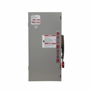 EATON DT361NGK Heavy Duty Double-Throw Safety Switch, 30 A, Nema 1, Painted Steel, Class H Fuses | BJ2NRL