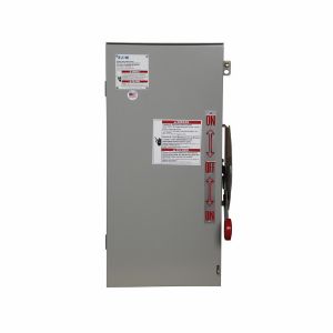 EATON DT361URK Heavy Duty Double-Throw Non-Fused Safety Switch, 30 A, Nema 3R, Painted Galvanized Steel | BJ2NRK