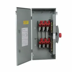 EATON DT363URK Heavy Duty Double-Throw Non-Fused Safety Switch, 100 A, Nema 3R, Painted Galvanized Steel | BJ2NUV