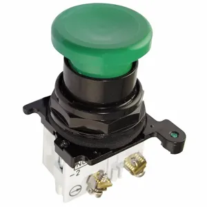 EATON E34LB3-1X Non Illuminated Push Button, 30mm Size, Momentary Push, Green, 1NO/1NC | CJ2XHV 39R295