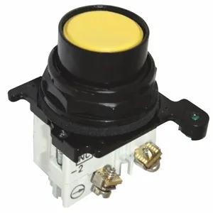 EATON E34PB4-1X Non Illuminated Push Button, 30mm Size, Momentary Push, Yellow, 1NO/1NC | CJ2XHQ 39R275