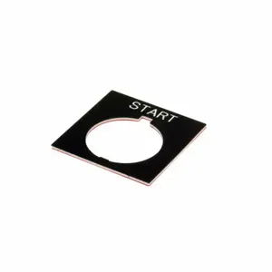 EATON E34SP34R E34 Pushbutton Legend Plate, E34, Square Legend Plate, Plastic, Red, Legend Stop | BJ2YDE