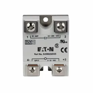 EATON E45RA56D25 Solid-State Relay, 25A, Triac 240 Vac | BJ2YYK