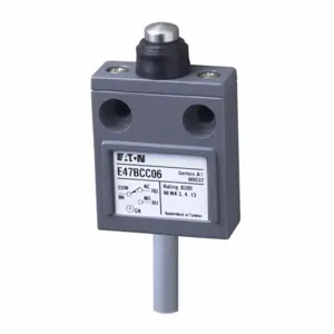 EATON E47BCC06 Compact Limit Switch, E47, Sealed Plunger, Cable, 9.8 Ft, 5A At 250 Vac, 4A At 30 Vdc | BJ2YYL