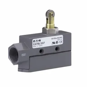 EATON E47BLS07 Enclosed Precision Limit Switch, E47, Roller Plunger, Screw Terminals, 15A At 250 Vac | BJ2ZAB