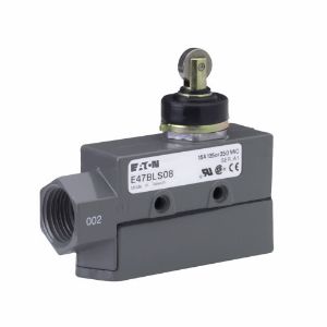 EATON E47BLS08 Precision Limit Switch, E47, Booted Roller Plunger, Screw Terminals, 15A At 250 Vac | BJ2YZY