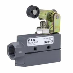 EATON E47BLS32 Enclosed Precision Limit Switch, E47, Roller Lever, Screw Terminals, 15A At 250 Vac | BJ2ZAC