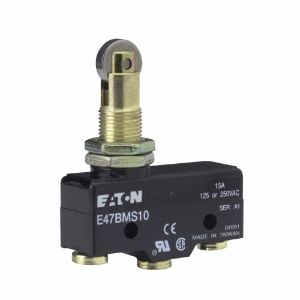 EATON E47BMS10 Precision Limit Switch, E47, Roller Plunger, Screw Terminals, 15A At 250 Vac | BJ2ZBJ
